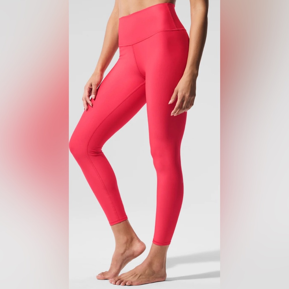 GORG! ALO Airlift High-Waisted Candy Red Leggings Sz Small S